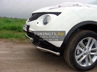 Защита передняя нижняя 42,4 мм Nissan Juke 2012 (2WD/4WD Turbo)